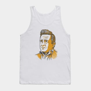 Johnny Cash The Man in Black Tank Top